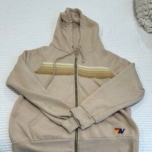 5 Stripe Aviator Nation Zip-Up Hoodie